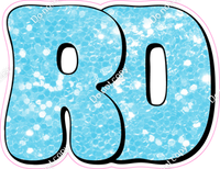 HP 18" Individuals - Baby Blue Sparkle RD