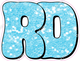 HP 18" Individuals - Baby Blue Sparkle RD