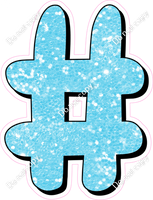 HP 18" Individuals - Baby Blue Sparkle #