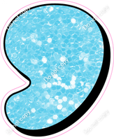 HP 18" Individuals - Baby Blue Sparkle Apostrophe
