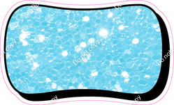HP 18" Individuals - Baby Blue Sparkle Dash