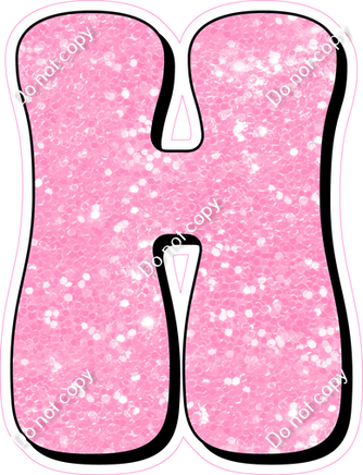 HP 18" Individuals - Baby Pink Sparkle H
