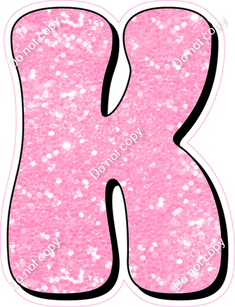 HP 18" Individuals - Baby Pink Sparkle K