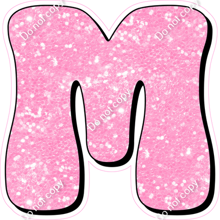 HP 18" Individuals - Baby Pink Sparkle M