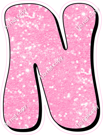 HP 18" Individuals - Baby Pink Sparkle N