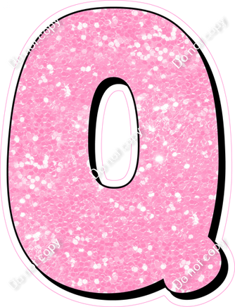 HP 18" Individuals - Baby Pink Sparkle Q