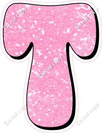 HP 18" Individuals - Baby Pink Sparkle T