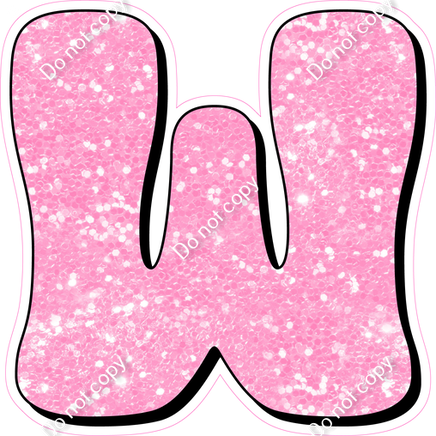 HP 18" Individuals - Baby Pink Sparkle W
