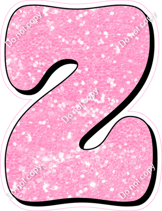 HP 18" Individuals - Baby Pink Sparkle Z