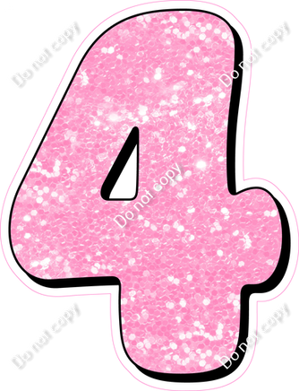 HP 18" Individuals - Baby Pink Sparkle 4