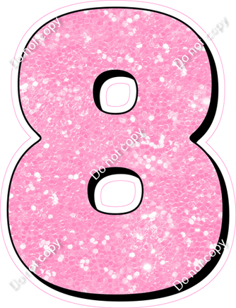 HP 18" Individuals - Baby Pink Sparkle 8
