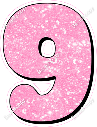 HP 18" Individuals - Baby Pink Sparkle 9