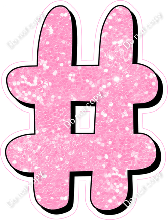 HP 18" Individuals - Baby Pink Sparkle #