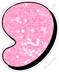 HP 18" Individuals - Baby Pink Sparkle Apostrophe