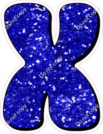 HP 18" Individuals - Blue Sparkle X