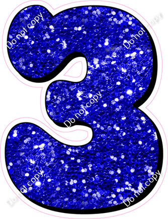 HP 18" Individuals - Blue Sparkle 3