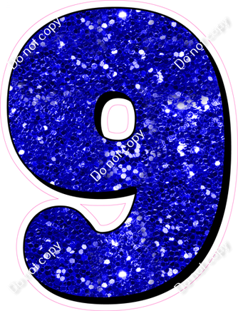 HP 18" Individuals - Blue Sparkle 9