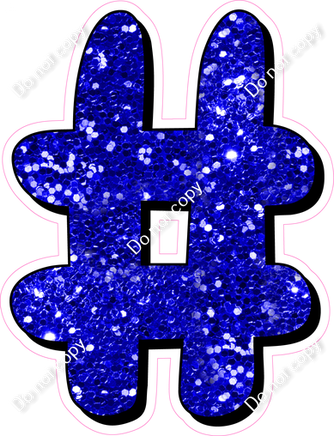 HP 18" Individuals - Blue Sparkle #