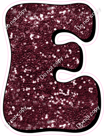HP 18" Individuals - Burgundy Sparkle E
