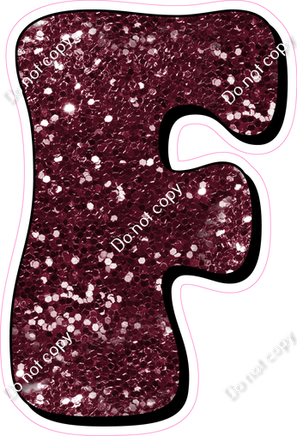 HP 18" Individuals - Burgundy Sparkle F