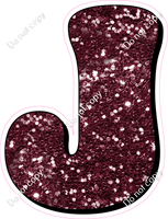 HP 18" Individuals - Burgundy Sparkle J