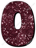 HP 18" Individuals - Burgundy Sparkle O