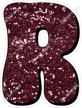 HP 18" Individuals - Burgundy Sparkle R