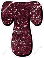 HP 18" Individuals - Burgundy Sparkle T