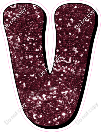 HP 18" Individuals - Burgundy Sparkle V