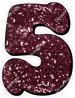 HP 18" Individuals - Burgundy Sparkle 5