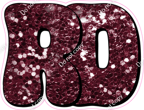 HP 18" Individuals - Burgundy Sparkle RD