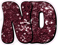 HP 18" Individuals - Burgundy Sparkle ND