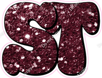 HP 18" Individuals - Burgundy Sparkle ST