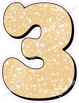 HP 18" Individuals - Champagne Sparkle 3