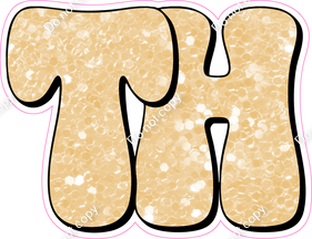 HP 18" Individuals - Champagne Sparkle TH