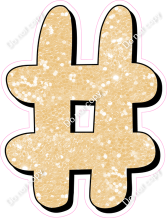 HP 18" Individuals - Champagne Sparkle #