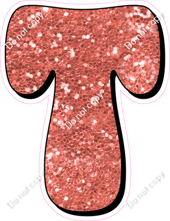 HP 18" Individuals - Coral Sparkle T
