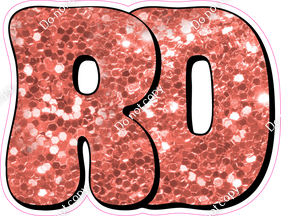 HP 18" Individuals - Coral Sparkle RD