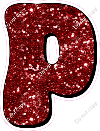 HP 18" Individuals - Crimson Sparkle P