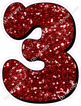 HP 18" Individuals - Crimson Sparkle 3