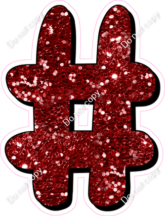 HP 18" Individuals - Crimson Sparkle #
