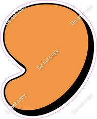 HP 18" Individuals - Flat Amber Apostrophe