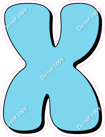 HP 18" Individuals - Flat Baby Blue X