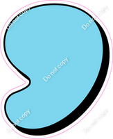 HP 18" Individuals - Flat Baby Blue Apostrophe