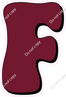 HP 18" Individuals - Flat Burgundy F