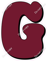 HP 18" Individuals - Flat Burgundy G