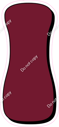 HP 18" Individuals - Flat Burgundy I