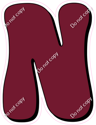 HP 18" Individuals - Flat Burgundy N
