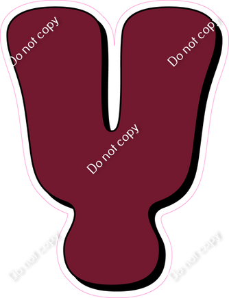 HP 18" Individuals - Flat Burgundy Y