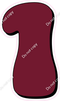 HP 18" Individuals - Flat Burgundy 1